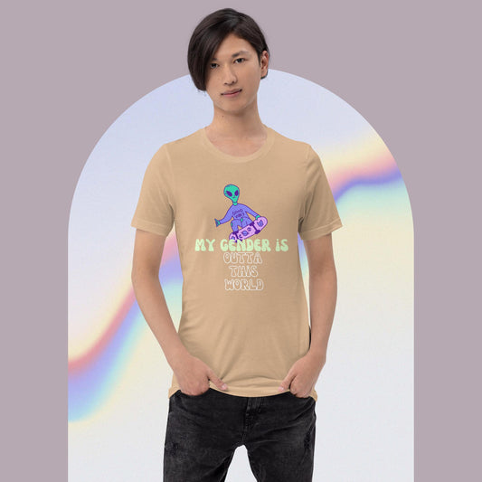 My Gender is OUTTA THIS WORLD! - t-shirt