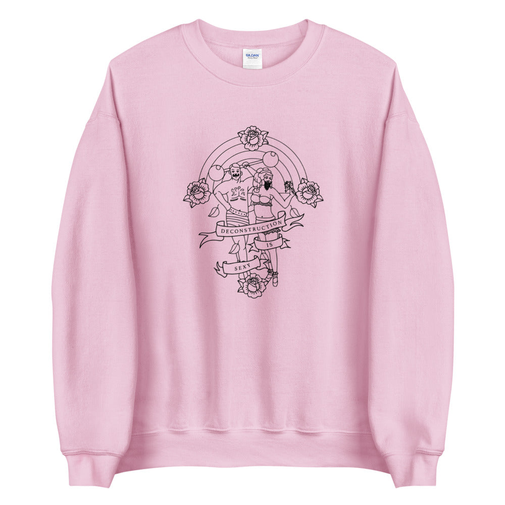 Deconstruction is Sexy Crewneck (black print)