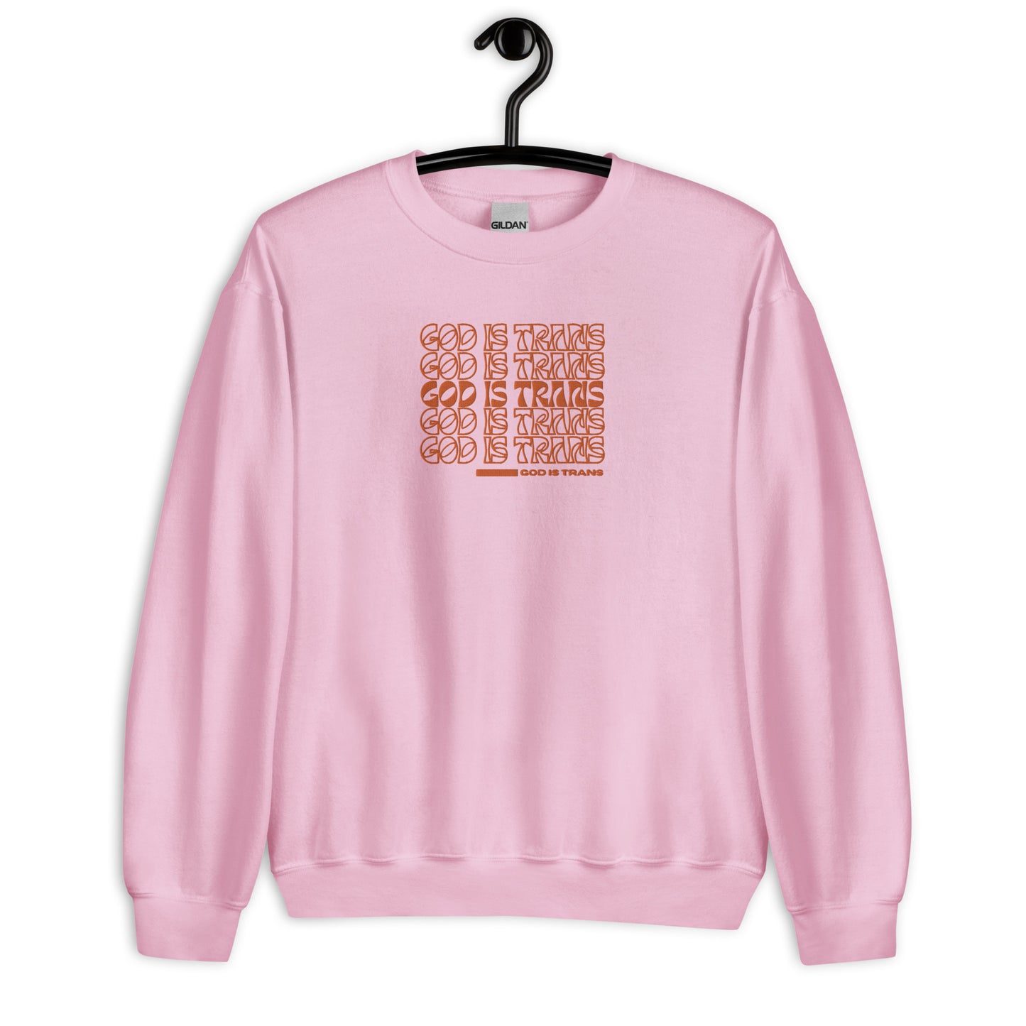 GOD IS TRANS - Embroidered Crewneck
